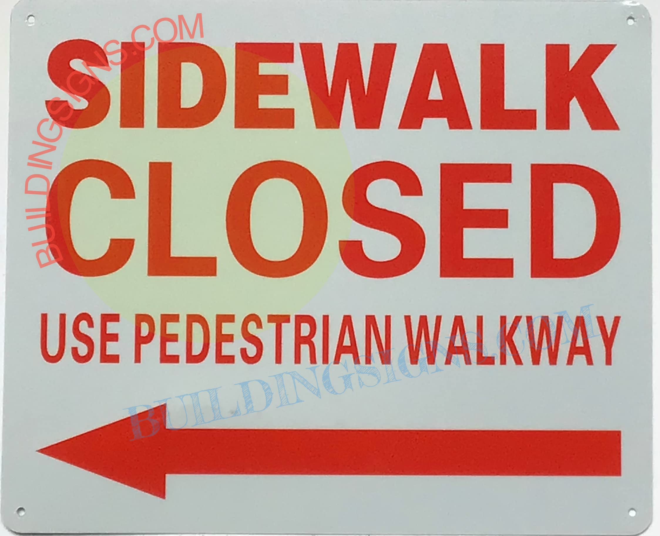 Amazon.com: SIDEWALK CLOSED USE PEDESTRIAN WALKWAY ARROW